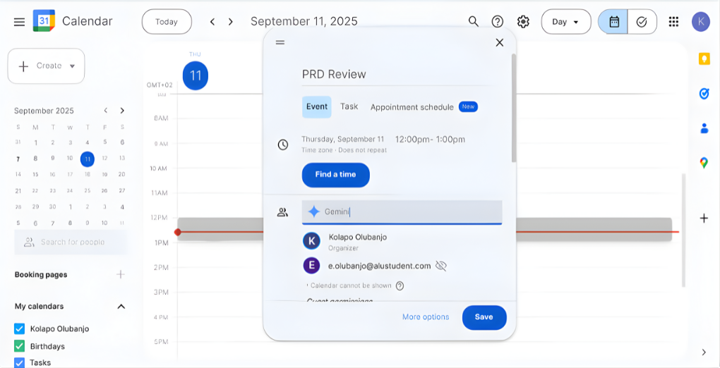 Calendar Invite